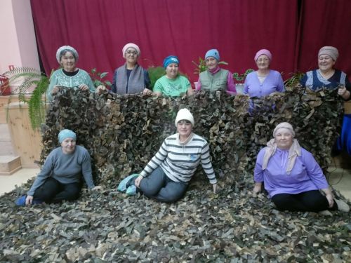 550 маскировочных сетей сплели в селе Верхние Шипки
