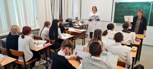 Медицинские работники Заинской ЦРБ побеседовали с учащимися на тему провилактики ВИЧ инфекций