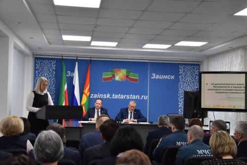 В Заинске состоялось заседание комиссии по чрезвычайным ситуациям