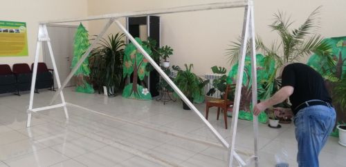 Түбән Биштә дә маскировка челтәре үрә башладылар