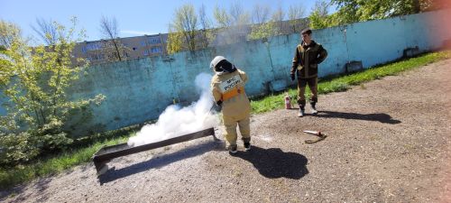 Дружины юных пожарных показали свое мастерство в Заинске