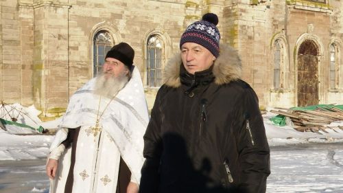Олы Батрас авылындагы храмга  куполлар куелды