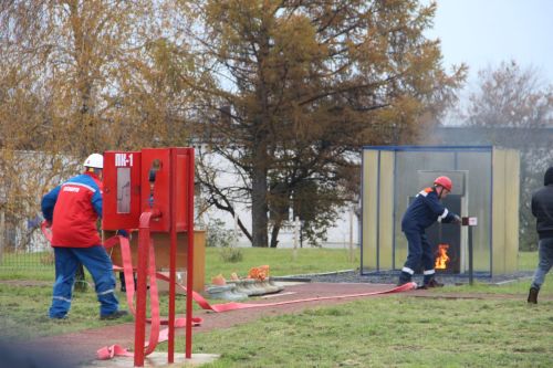 На Заинской ГРЭС проверили готовность добровольных пожарных дружин