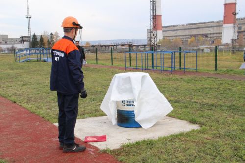 На Заинской ГРЭС проверили готовность добровольных пожарных дружин