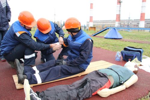 На Заинской ГРЭС проверили готовность добровольных пожарных дружин