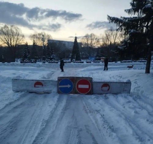 В Заинске временно перекрыли улицу Ефимова на период праздников