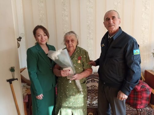 Зәй шәһәрендә тыл ветераннарына Бөек Җиңүнең юбилей медальләре тапшырыла