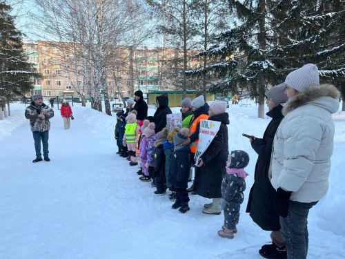«Родительский патруль» в детском саду «Алтынчеч»: безопасность детей на дорогах в приоритете