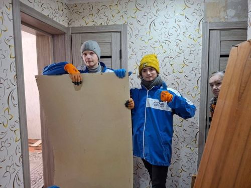 Российские студенческие отряды посетили Заинск в рамках патриотической акции «Снежный десант»