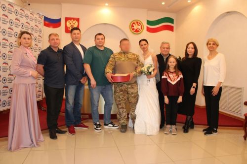 Махсус хәрби операциядән ялга кайткан Зәй егете өйләнде