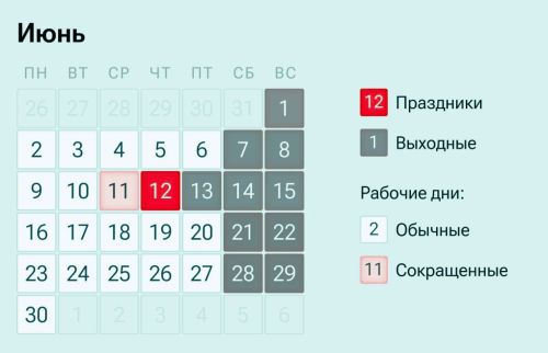 Праздничные выходные в июне: как отдыхаем в День России