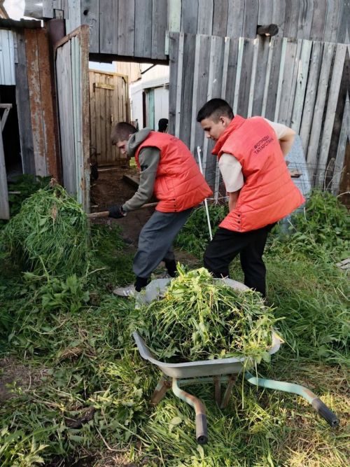 Заинская молодежь помогла по хозяйству родным участников специальной военной операции