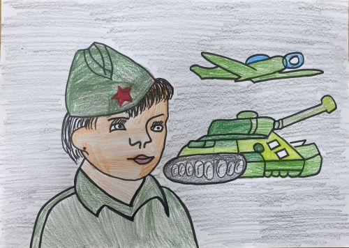 Дети Заинского района рисуют Победу