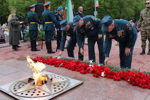 Фоторепортаж с празднования 80-летия Великой Победы в Заинске