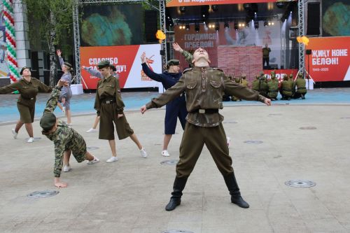 Фоторепортаж с празднования 80-летия Великой Победы в Заинске