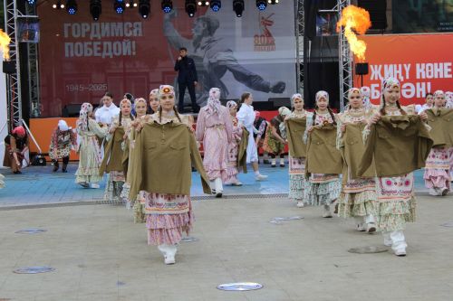 Фоторепортаж с празднования 80-летия Великой Победы в Заинске