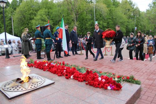 Фоторепортаж с празднования 80-летия Великой Победы в Заинске