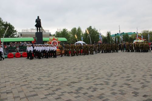 Фоторепортаж с празднования 80-летия Великой Победы в Заинске