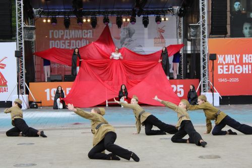 Фоторепортаж с празднования 80-летия Великой Победы в Заинске