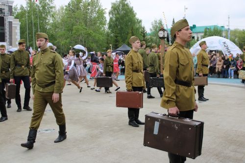 Фоторепортаж с празднования 80-летия Великой Победы в Заинске