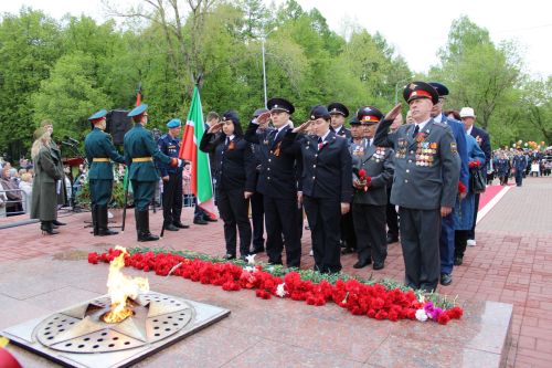 Фоторепортаж с празднования 80-летия Великой Победы в Заинске
