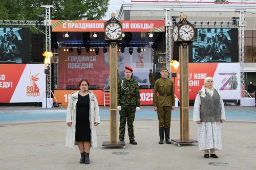 Фоторепортаж с празднования 80-летия Великой Победы в Заинске
