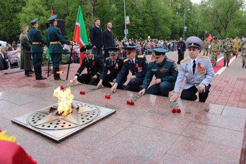 Фоторепортаж с празднования 80-летия Великой Победы в Заинске