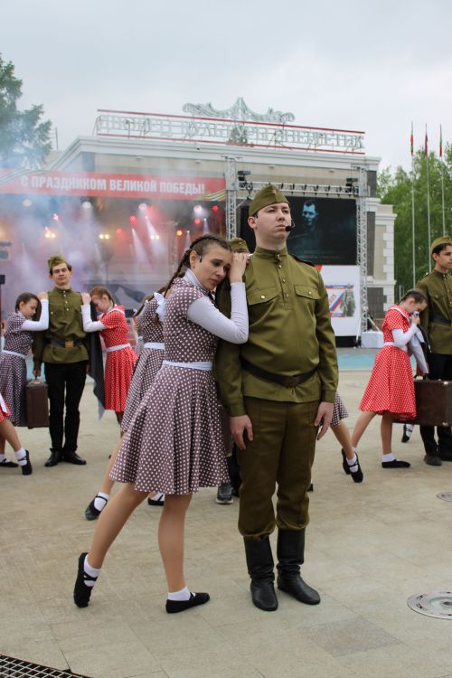 Фоторепортаж с празднования 80-летия Великой Победы в Заинске