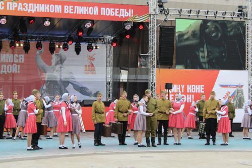 Фоторепортаж с празднования 80-летия Великой Победы в Заинске