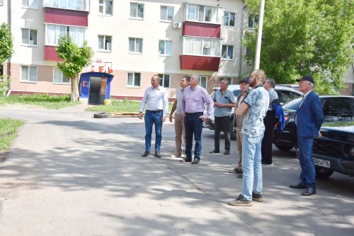 Разиф Каримов совершил объезд объектов капитального ремонта и строительства