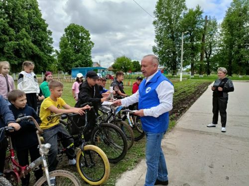Мәктәп яны лагеренда велосипедта йөрү кагыйдәләре турында сөйләштеләр
