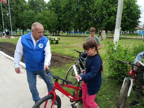 Мәктәп яны лагеренда велосипедта йөрү кагыйдәләре турында сөйләштеләр