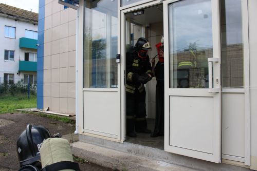 В Заинском городском суде отработали действия при пожаре