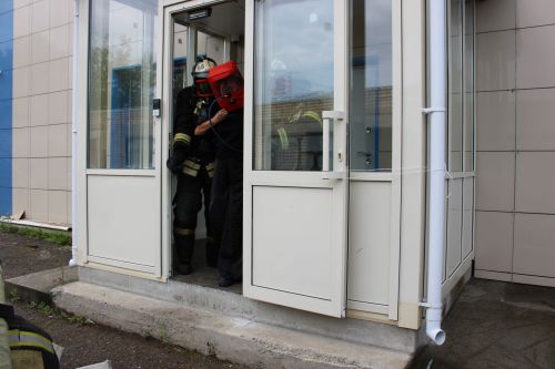 В Заинском городском суде отработали действия при пожаре