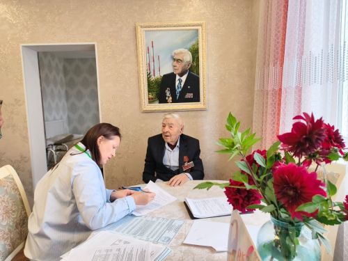 В Заинске ветеран Великой Отечественной войны выполнил свой гражданский долг