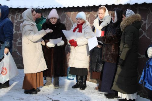 На роднике «Святой ключ» в Заинском районе в праздник Крещения было многолюдно