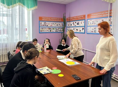 Как безопасно перейти дорогу: в Мирном прошёл урок ПДД для детей