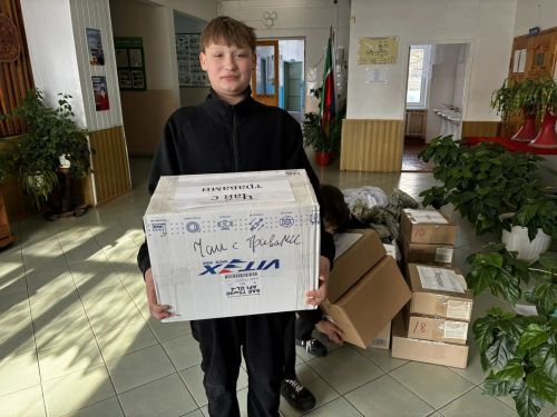 Юнармейцы Заинского района собрали помощь бойцам СВО и передали посылки