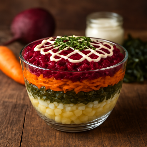 Постная «шуба» с морской капустой: вкусный рецепт без рыбы и майонеза