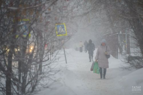 Иртәгә Татарстанда көчле җил һәм буран көтелә