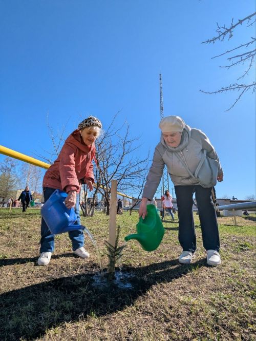 Зәй ГРЭСында юбилей һәм Җиңү көне хөрмәтенә 95 чыршы утыртылды