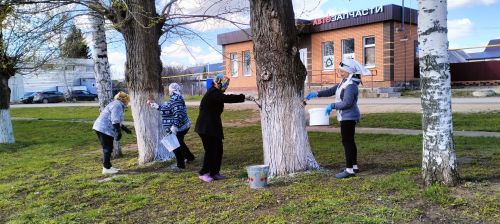 ГДК Мирный: чистота микрорайона — общее дело к 81-й годовщине Победы