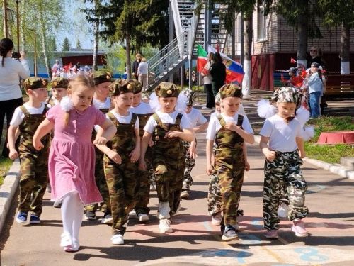 Парад Победы в детском саду «Лесная сказка» Заинска прошёл с размахом