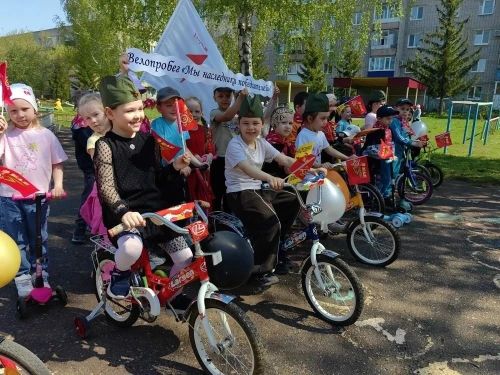 Сабыйлар “Без-җиңүчеләр варислары” велойөрешендә катнашты