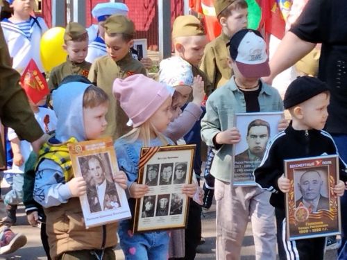 Парад Победы в детском саду «Лесная сказка» Заинска прошёл с размахом
