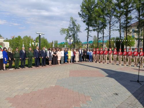 В Заинске подняли Знамя Победы