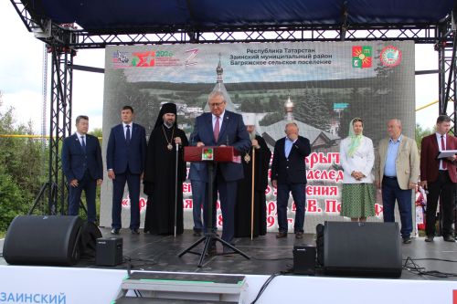 Югары Багражда реставрациядән соң  Изге Троица чиркәве ачылды