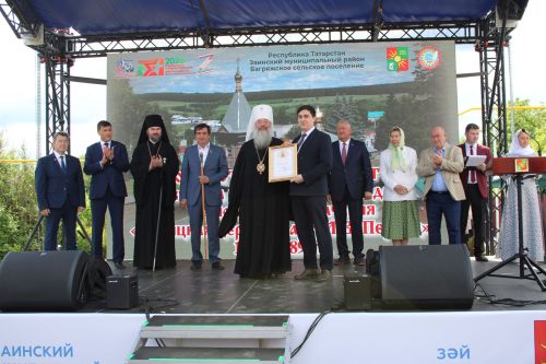 Югары Багражда реставрациядән соң  Изге Троица чиркәве ачылды
