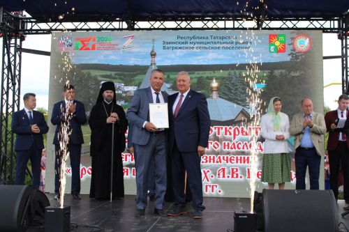 Югары Багражда реставрациядән соң  Изге Троица чиркәве ачылды