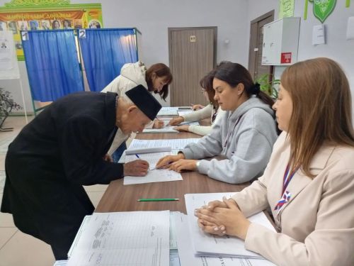 96-летний Салих Зиннатов из Заинского района проголосовал на выборах
